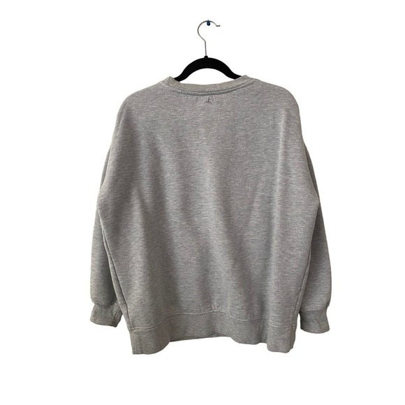 Gray Fleece Lined Danskin Sweater with Front Pouch - Picture 2 of 4